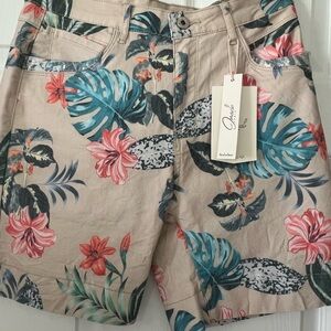 Tropical Floral Print Shorts NWT